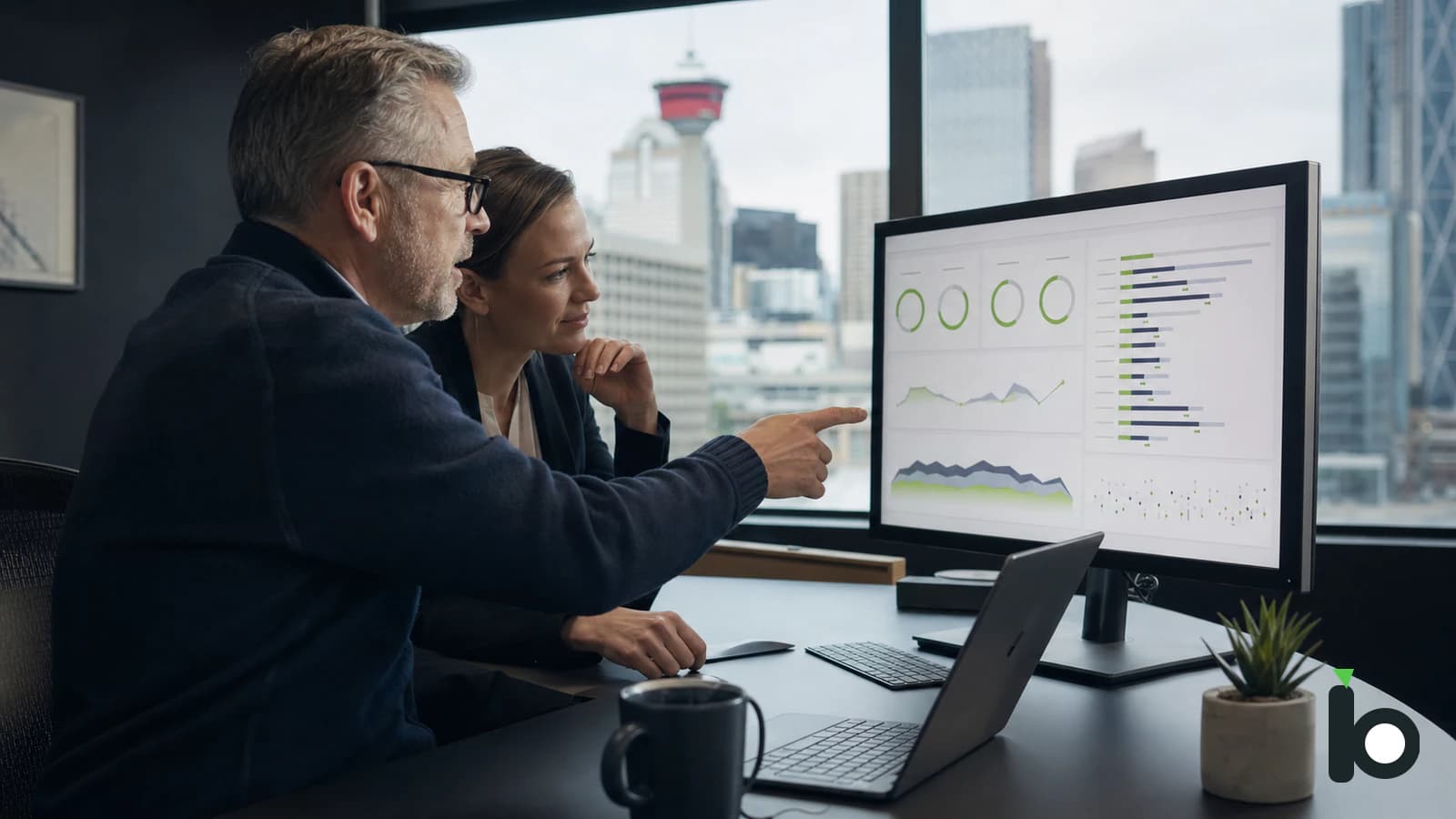 Technical SEO and website performance review in a Calgary office