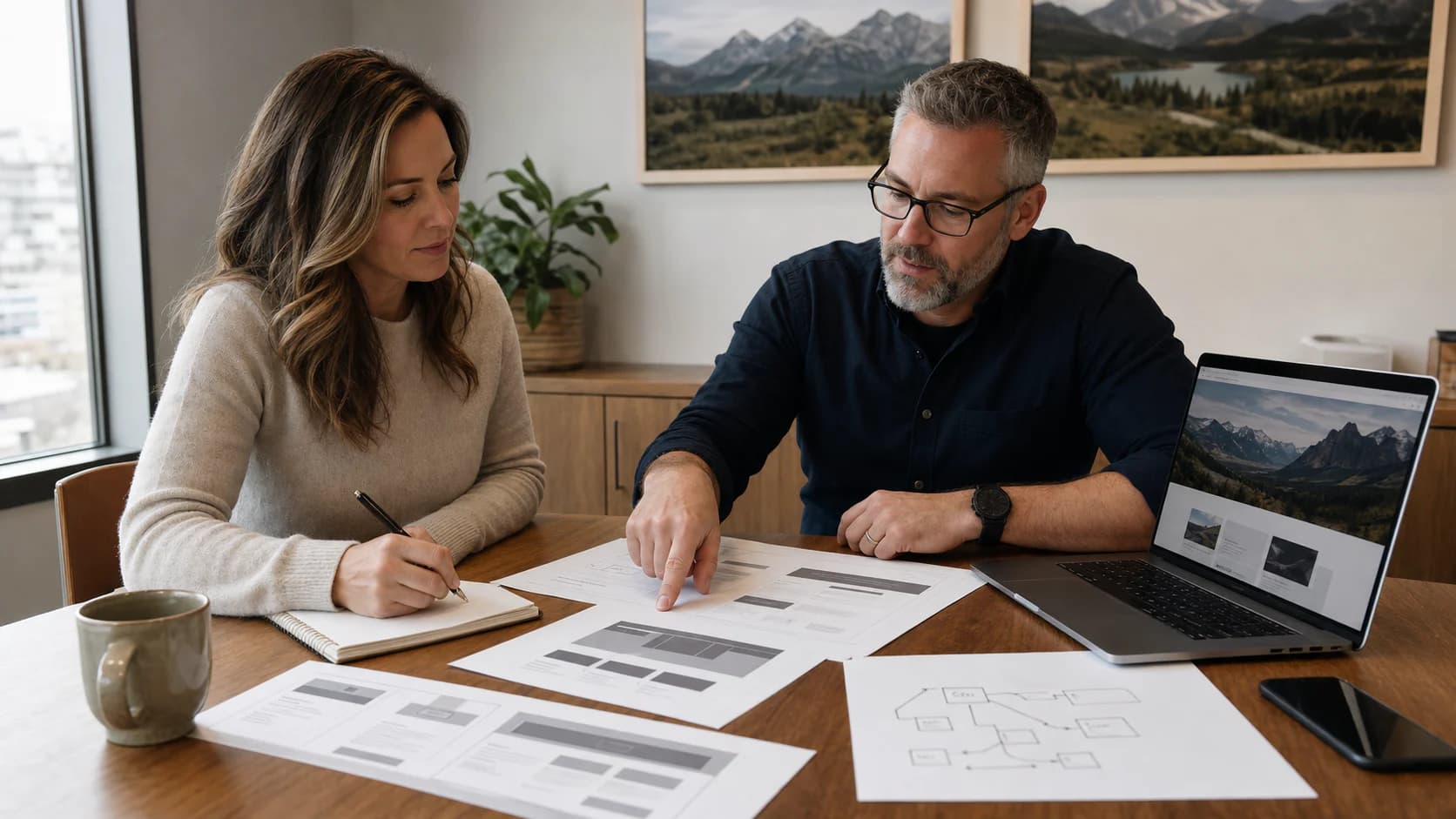 Illustrative website planning workshop