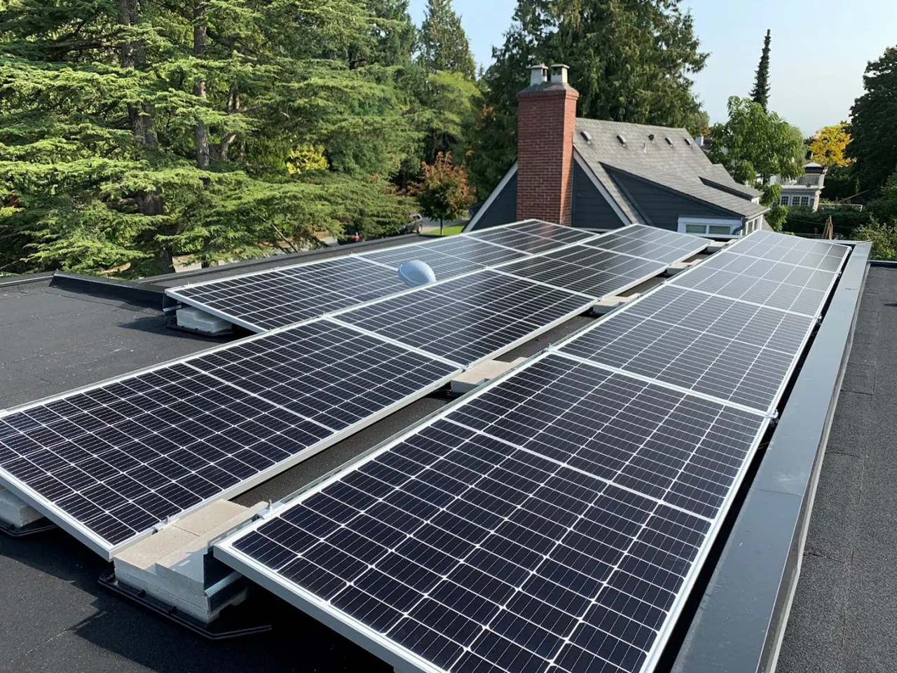 Residential rooftop solar installation by 604 Bright Solar