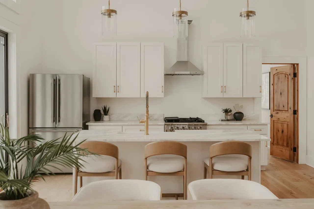 Bright family kitchen