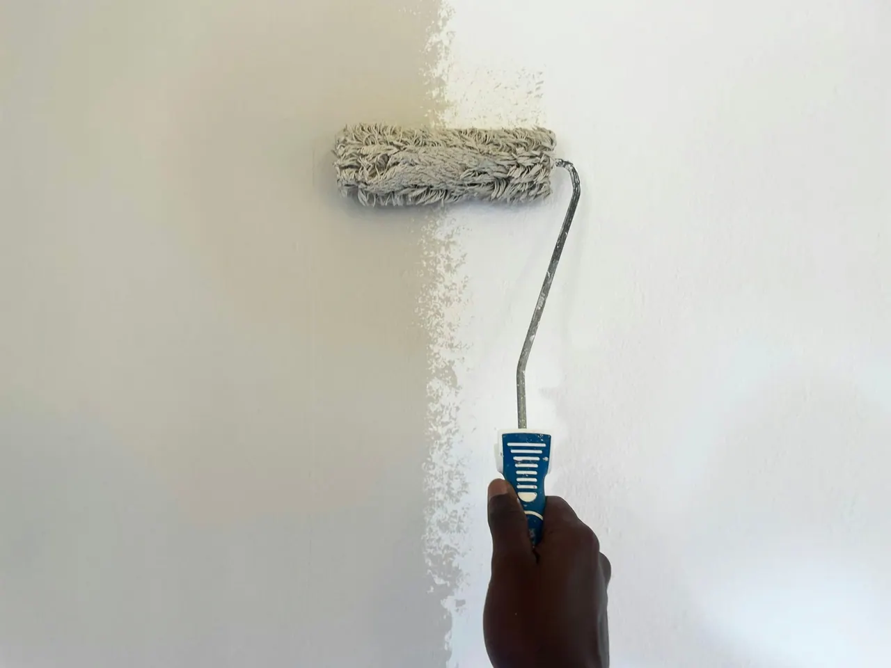 Feature wall, painted in Soft White