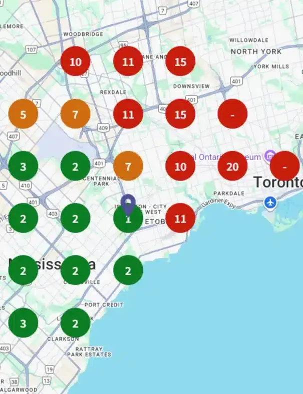 Drain Rescue Plumbers local map rankings after Bowrand, with top-three positions near its location