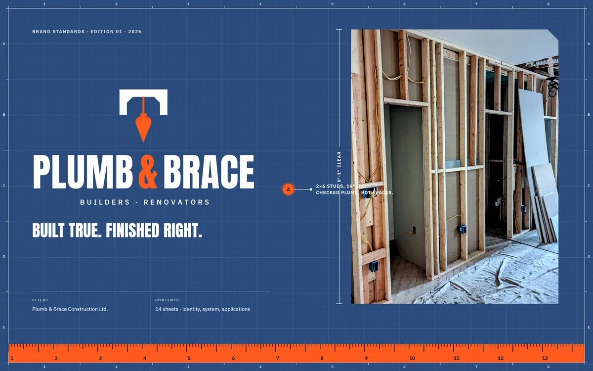 Plumb & Brace brand book cover