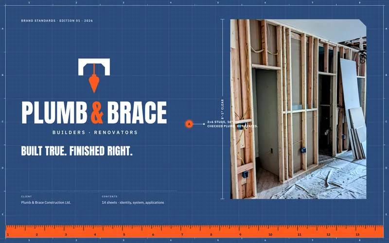 Plumb & Brace brand book: Cover
