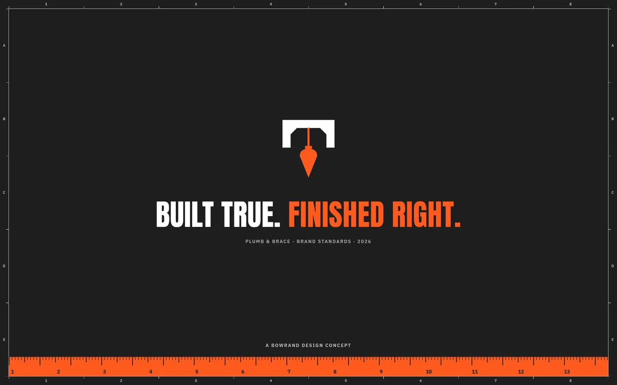 Plumb & Brace brand book, Back cover