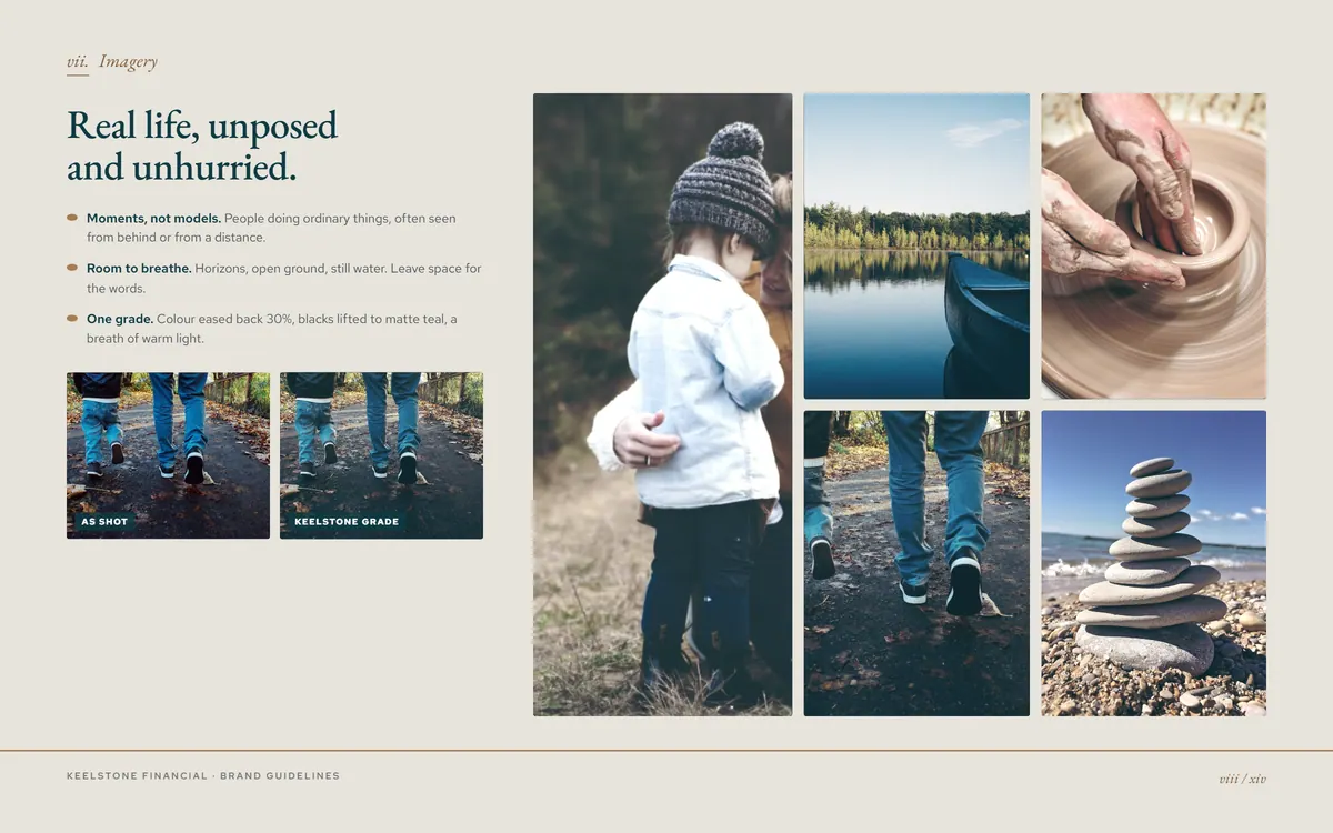 Keelstone Financial brand book, Imagery