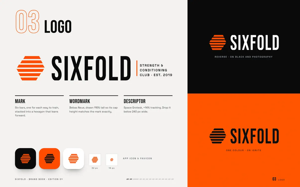 SIXFOLD brand book, Logo