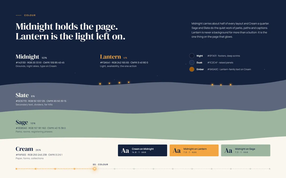 Lanternhill brand book, Colour
