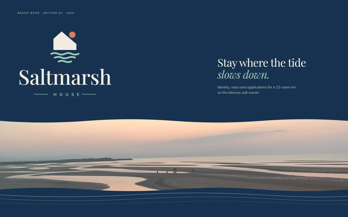 Saltmarsh House brand book cover