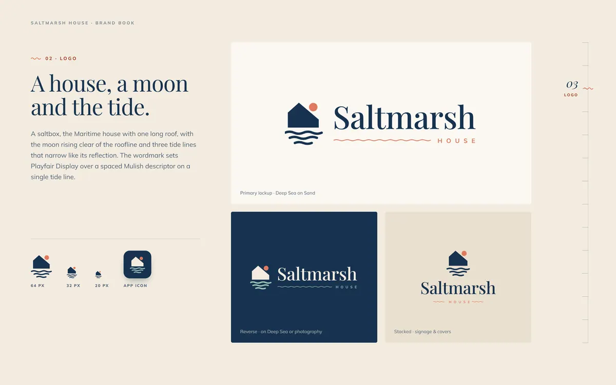Saltmarsh House brand book, Logo