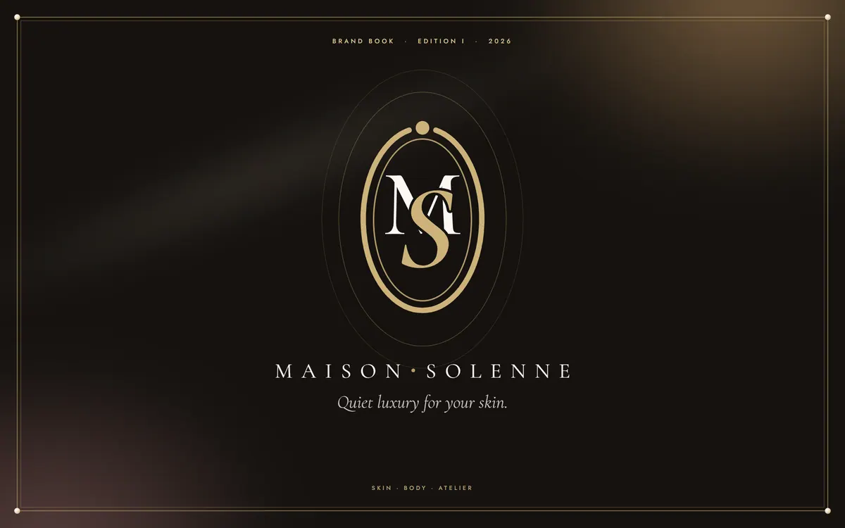 Maison Solenne brand book cover