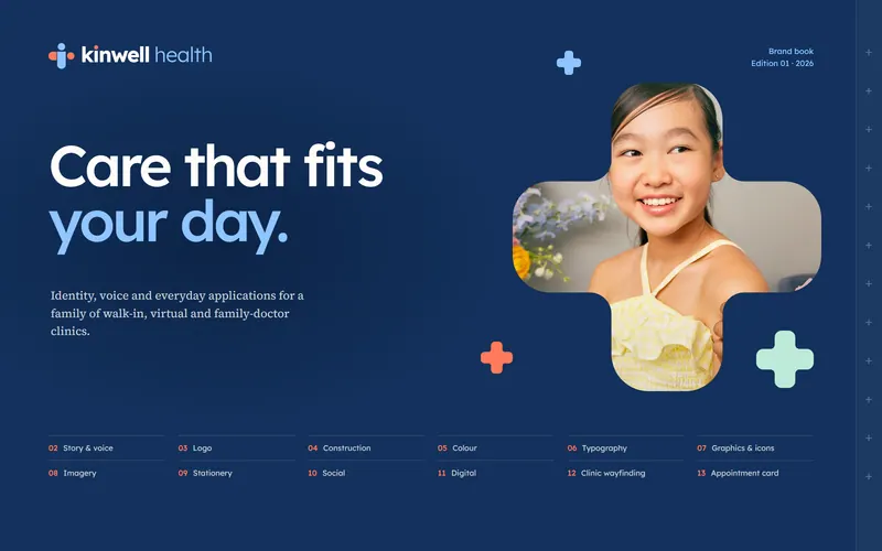 Kinwell Health brand book: Cover