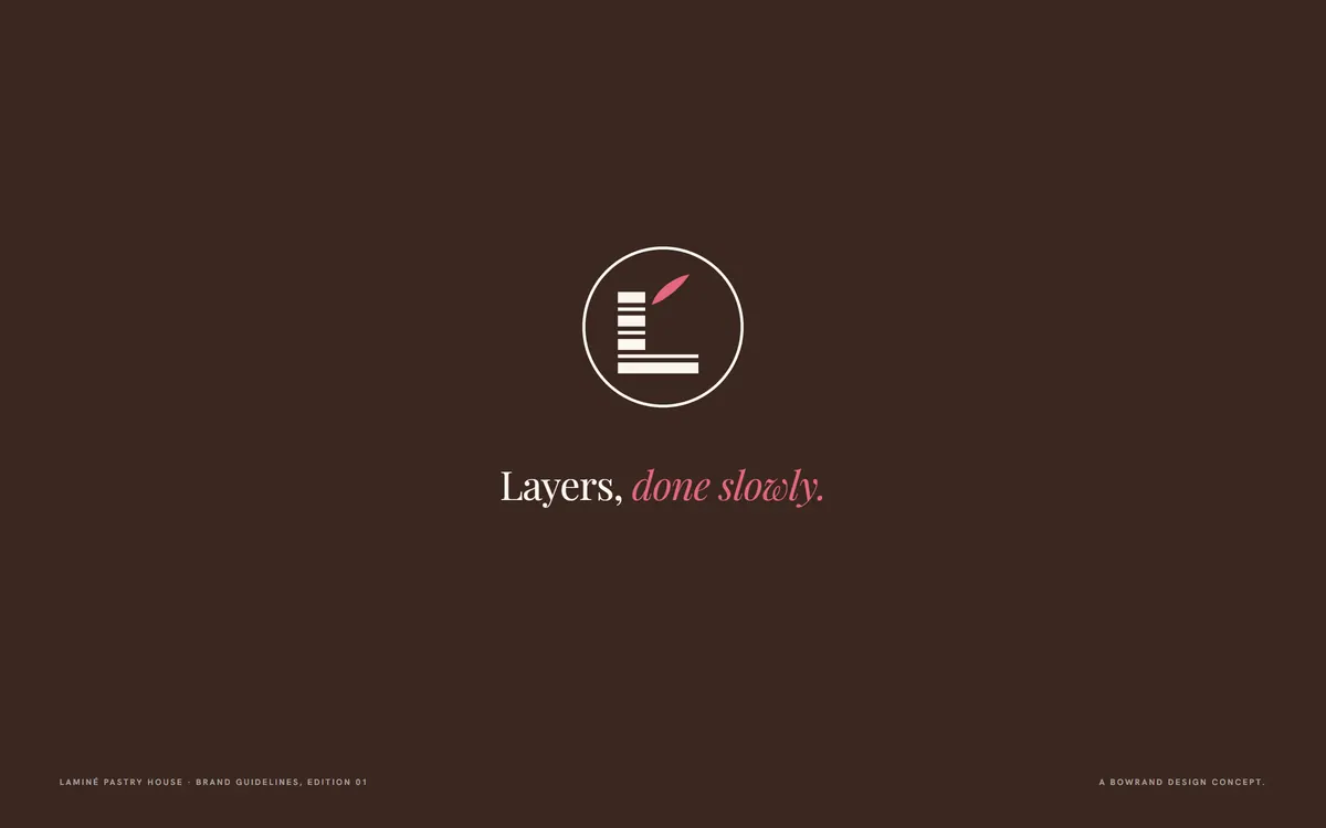 Laminé brand book, Back cover