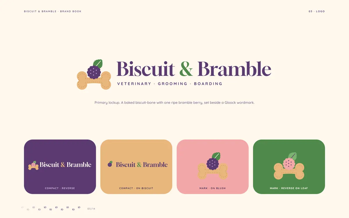 Biscuit & Bramble brand book, Logo