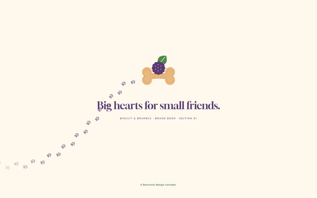 Biscuit & Bramble brand book, Back cover