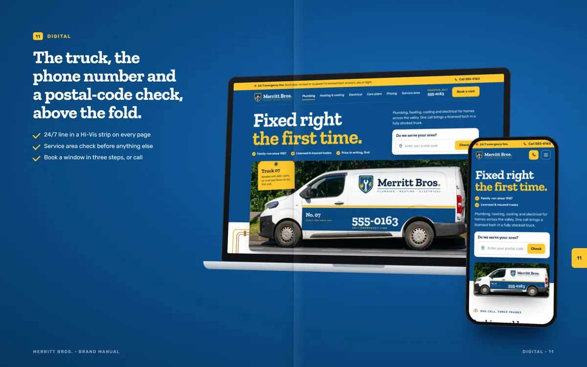 Merritt Bros. brand book, Digital