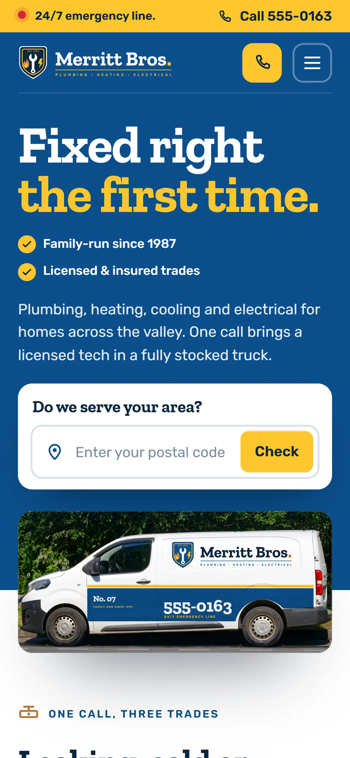 Merritt Bros. mobile website