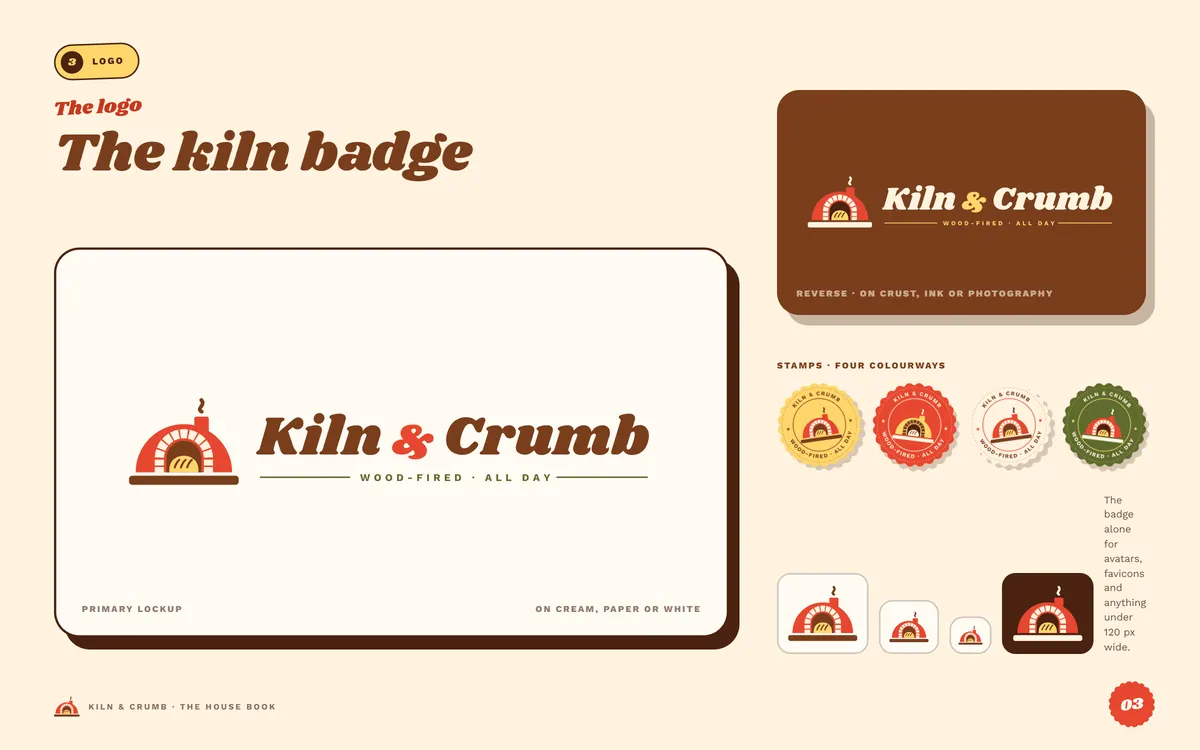Kiln & Crumb brand book, Logo